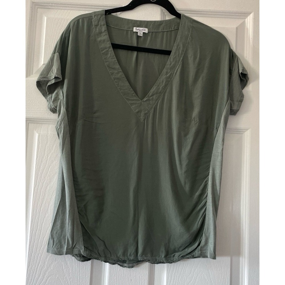 Splendid‎  V Neck  Green Top